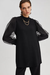 CHAIN DETAILED CREPE TUNIC